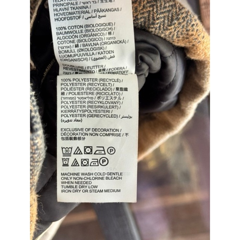Prana Bridges Flannel Jacket Sandstone Plaid Quilted Lining Womens M NEW - Picture 7 of 11